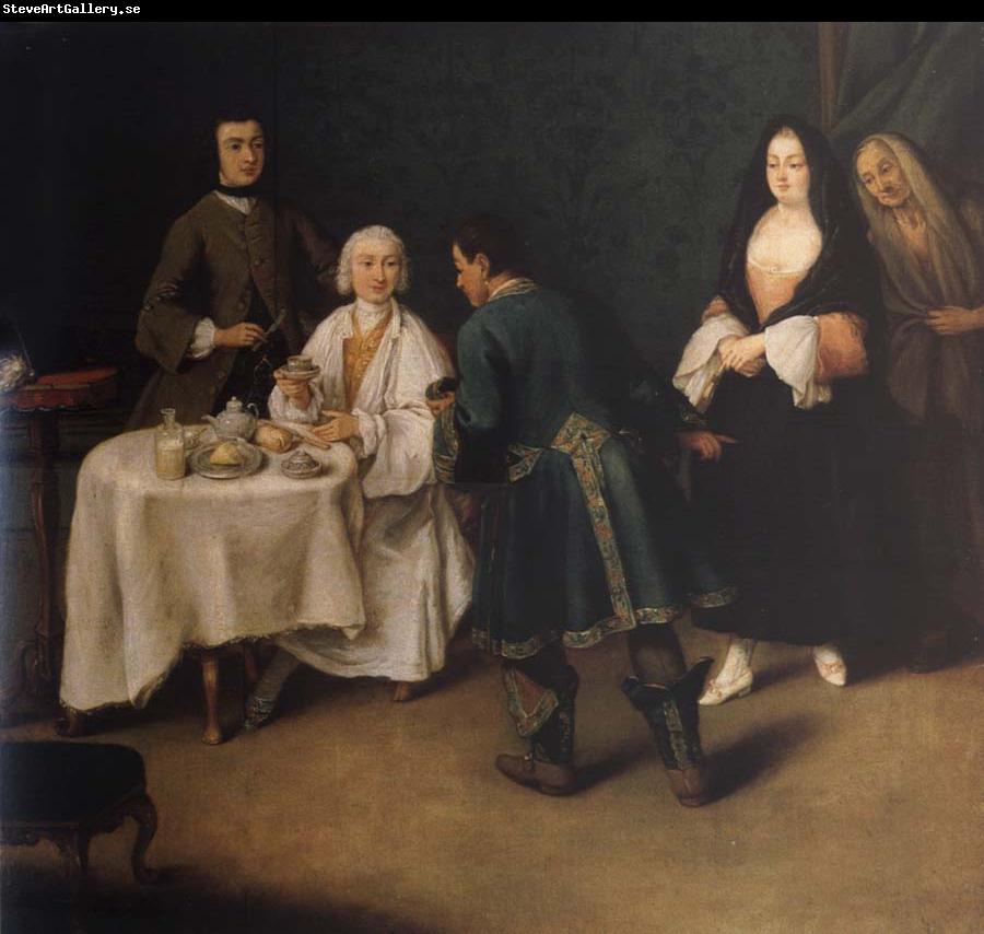 Pietro Longhi The visit in the lord